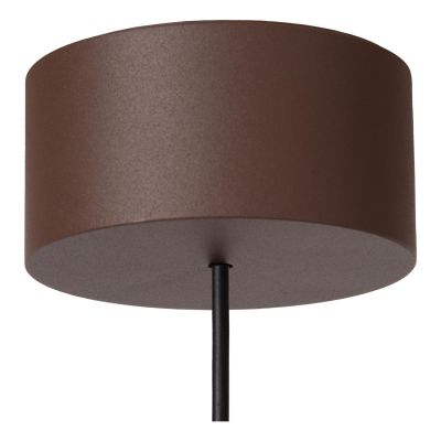 Lucide LENZ - Pendant light Indoor/Outdoor - Ø 11 cm - LED - 1x8W 2700K - IP54 - Rust Brown